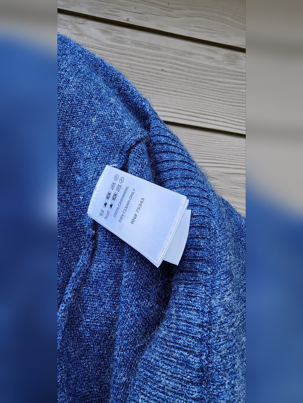 Max Studio Blue 100% Cashmere Zip Hoodie Sweater - Picture 5 of 6